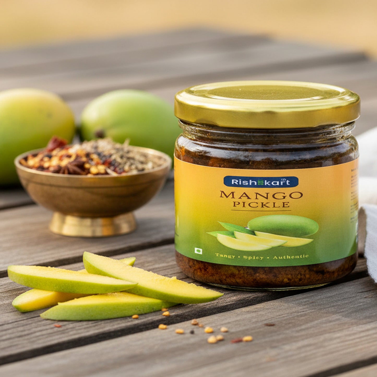 Homemade Mango Pickle ( Aam Tel Aachar )