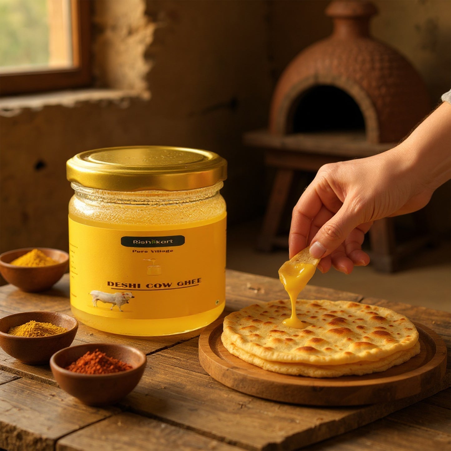 Desi Cow Ghee (Glass Jar) 250g