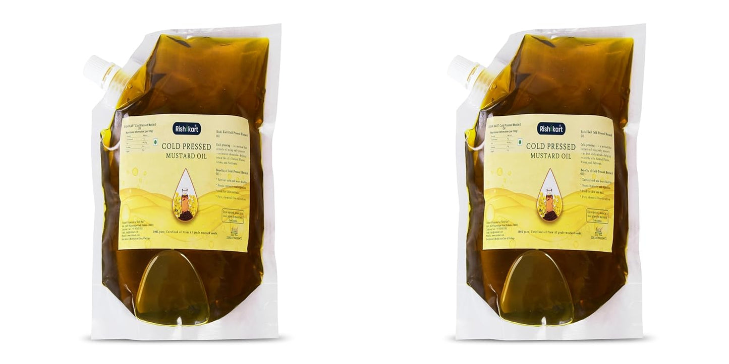 Cold Pressed Mustard Oil 1L (500ml x2)