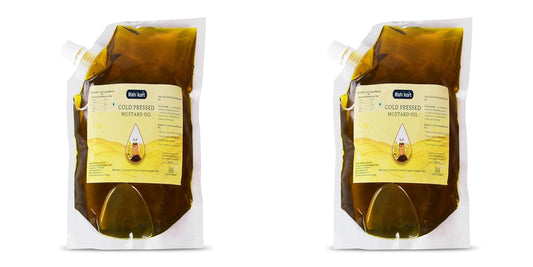 Cold Pressed Mustard Oil 1L (500ml x2)