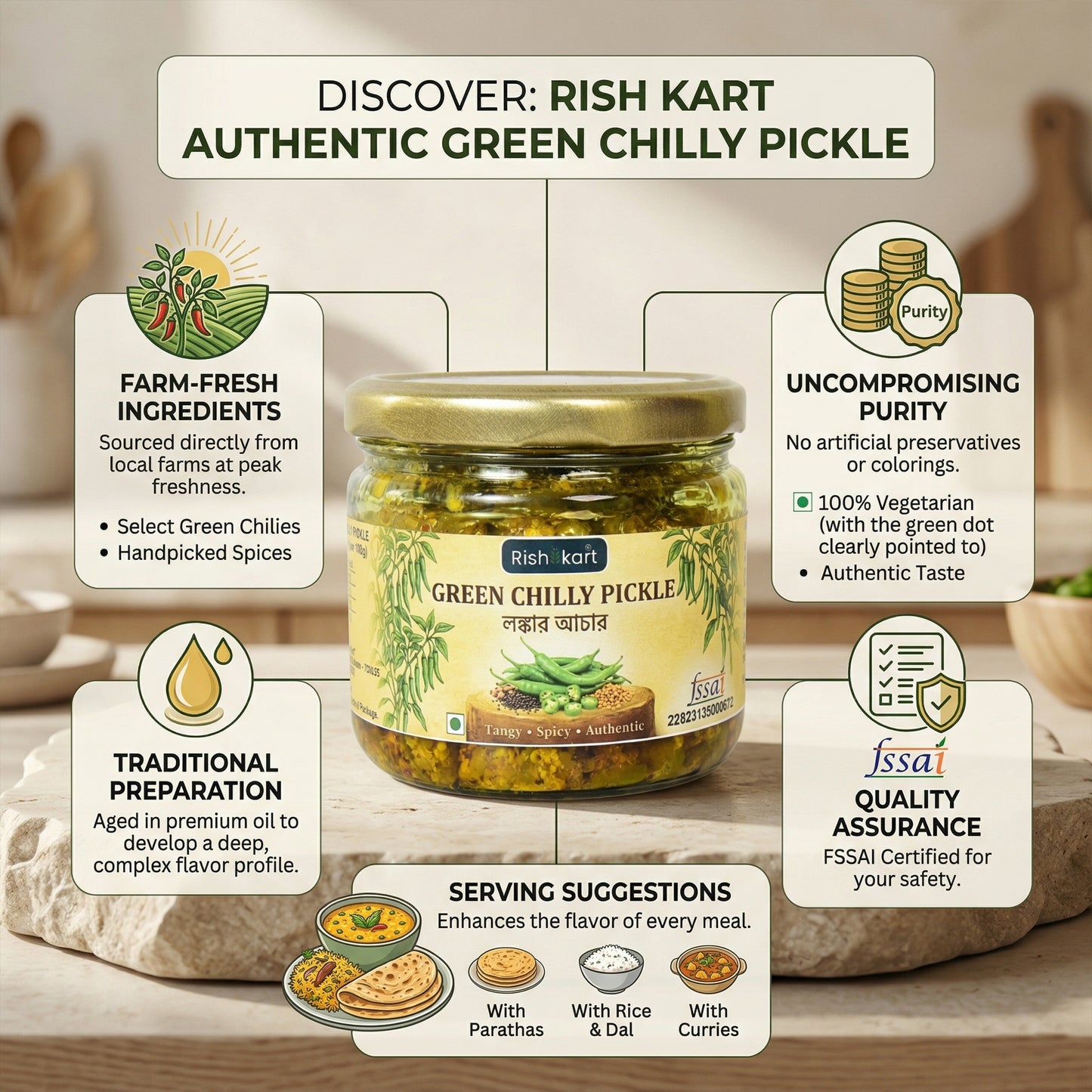 Green Chilli Pickle 250g