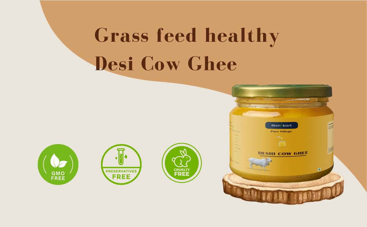 rishi kart authentic desi gawa ghee nabadwip (200 g, desi cow ghee glass jar) rishi kart authentic desi gawa ghee nabadwip (200 g, desi cow ghee glass jar)