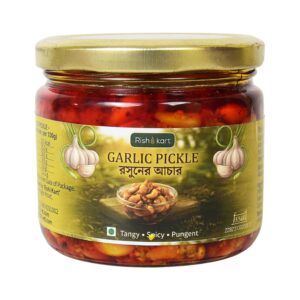 rishi kart garlic pickle 250g | rosun achar bengali style | traditional handmade | spicy & flavorful | no artificial preservatives