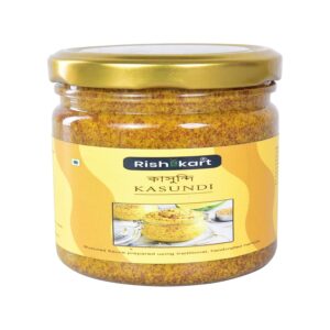 rishi kart bengali mustard kasundi sauce, traditional handmade, vegetarian, 400g