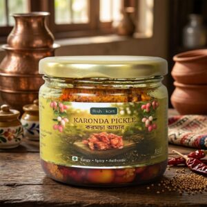 rishi kart karonda pickle 250g | koromcha achar | bengal currant pickle bengali style | handmade traditional | sweet, tangy & authentic