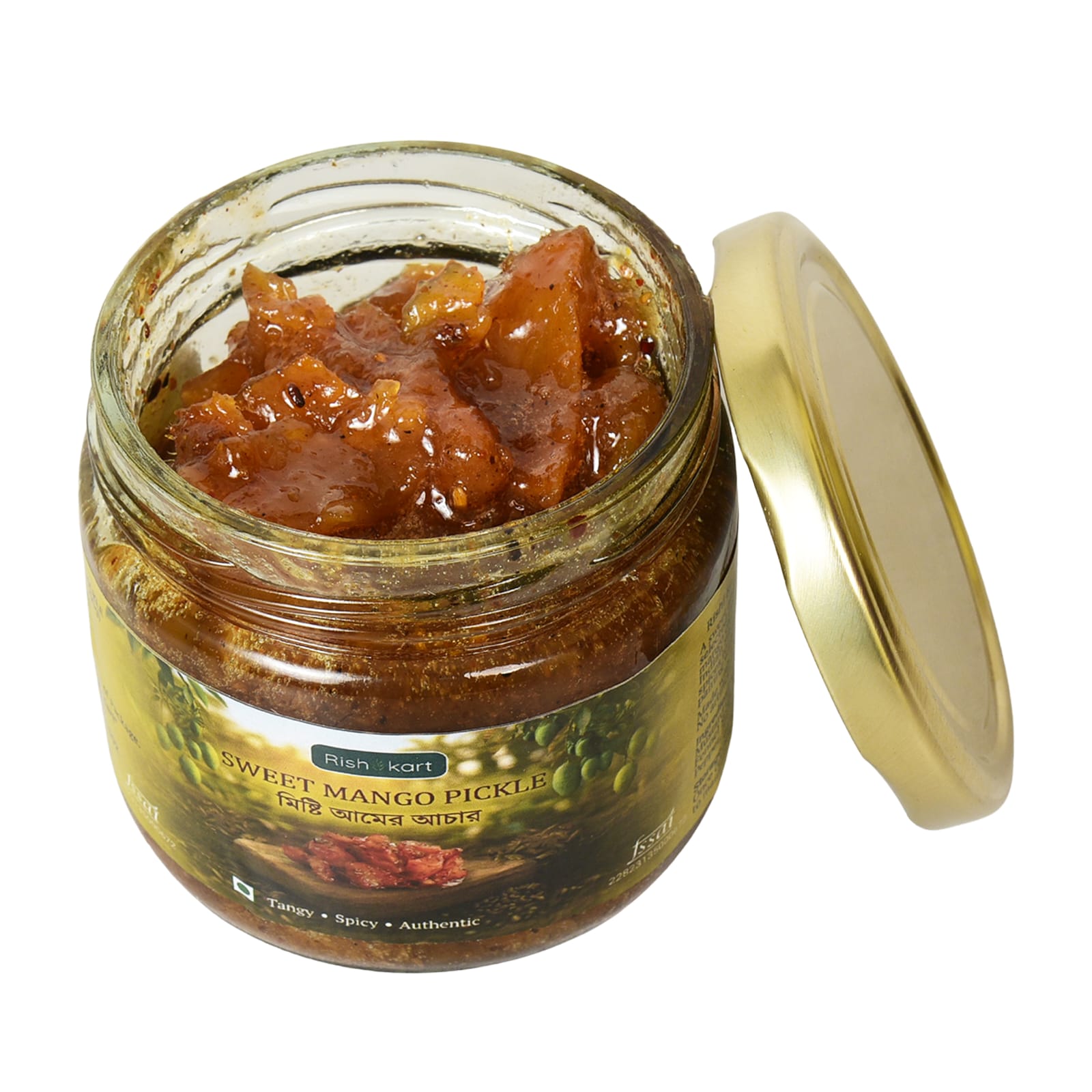 rishi kart sweet mango pickle 250g | misti aam achar bengali style | traditional handmade | sweet & tangy flavor | no artificial preservatives rishi kart sweet mango pickle 250g | misti aam achar bengali style | traditional handmade | sweet & tangy flavor | no artificial preservatives